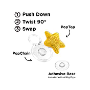 Tidepool Squishy Star Gold &mdash; PopTop image number 2